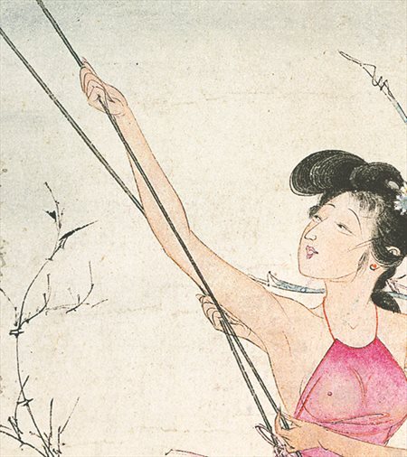 黔江区-胡也佛的仕女画和最知名的金瓶梅秘戏图